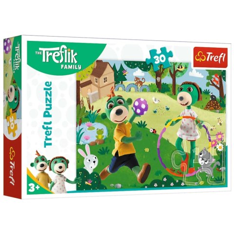 Trefl Puzzle Puzzle - 30 - Aktywny dzień - Rodzina Treflików Trefl 18287 Trefl Puzzle Puzzle - 30 - Aktywny dzień - Rodzina Treflików Trefl 18287