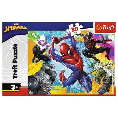 Trefl Puzzle Puzzle 30 - Kolory Spider-Man"a - Disney Marvel Spiderman Trefl 18307 Trefl Puzzle Puzzle 30 - Kolory Spider-Man"a - Disney Marvel Spiderman Trefl 18307