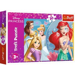Trefl Puzzle Puzzle - 30 - Piękny dzień księżniczek - Disney Princess Trefl 18308