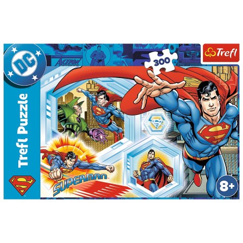 Trefl Puzzle Puzzle 300 - Niezniszczalny Superman - Warner Superman Tref l23032 Trefl Puzzle Puzzle 300 - Niezniszczalny Superman - Warner Superman Tref l23032
