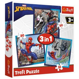 Trefl Puzzle Puzzle 3w1 - Pajęczy przyjaciele - Disney Marvel Spiderman Trefl 34874