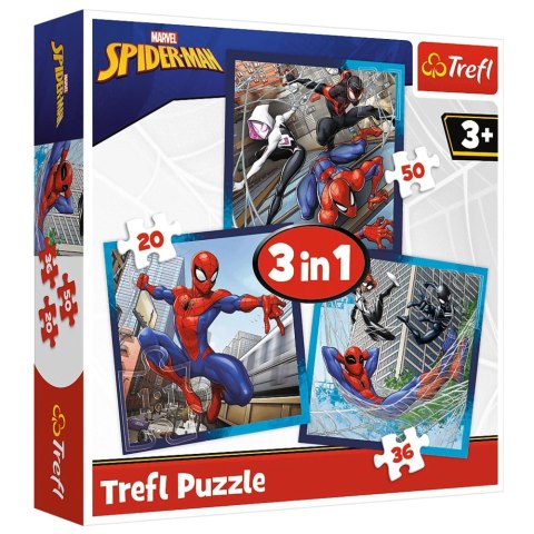 Trefl Puzzle Puzzle 3w1 - Pajęczy przyjaciele - Disney Marvel Spiderman Trefl 34874 Trefl Puzzle Puzzle 3w1 - Pajęczy przyjaciele - Disney Marvel Spiderman Trefl 34874