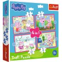 Trefl Puzzle Puzzle 4w1 (12,15,20,24) - Peppa uwielbia przygody Trefl 34672