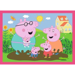 Trefl Puzzle Puzzle 4w1 (12,15,20,24) - Peppa uwielbia przygody Trefl 34672