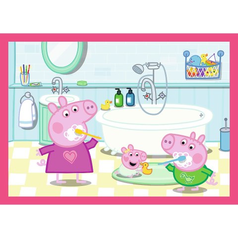 Trefl Puzzle Puzzle 4w1 (12,15,20,24) - Peppa uwielbia przygody Trefl 34672 Trefl Puzzle Puzzle 4w1 (12,15,20,24) - Peppa uwielbia przygody Trefl 34672