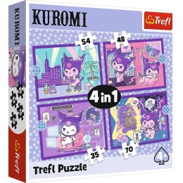 Trefl Puzzle Puzzle - 4w1 - Dzień Kuromi - Hello Kitty Trefl 34676