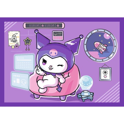 Trefl Puzzle Puzzle - 4w1 - Dzień Kuromi - Hello Kitty Trefl 34676 Trefl Puzzle Puzzle - 4w1 - Dzień Kuromi - Hello Kitty Trefl 34676