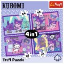 Trefl Puzzle Puzzle - 4w1 - Dzień Kuromi - Hello Kitty Trefl 34676