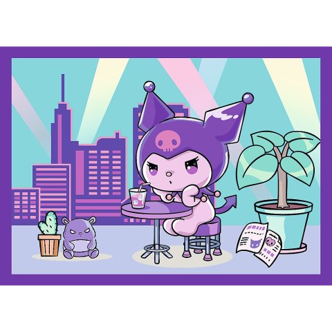 Trefl Puzzle Puzzle - 4w1 - Dzień Kuromi - Hello Kitty Trefl 34676 Trefl Puzzle Puzzle - 4w1 - Dzień Kuromi - Hello Kitty Trefl 34676