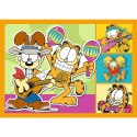 Trefl Puzzle Puzzle 4w1 Garfield Kocha lasanięTrefl 34673