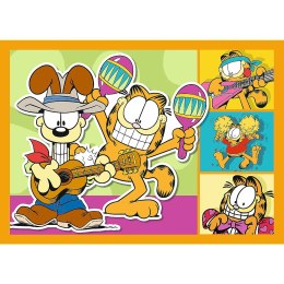 Trefl Puzzle Puzzle 4w1 Garfield Kocha lasanięTrefl 34673