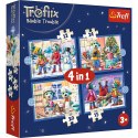Trefl Puzzle Puzzle - 4w1 - U Treflików pada śnieg Trefl 34657 Trefl Puzzle Puzzle - 4w1 - U Treflików pada śnieg Trefl 34657