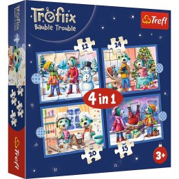 Trefl Puzzle Puzzle - 4w1 - U Treflików pada śnieg Trefl 34657