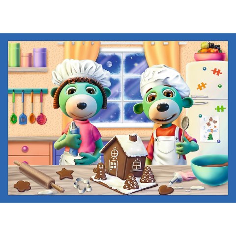 Trefl Puzzle Puzzle - 4w1 - U Treflików pada śnieg Trefl 34657 Trefl Puzzle Puzzle - 4w1 - U Treflików pada śnieg Trefl 34657