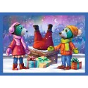 Trefl Puzzle Puzzle - 4w1 - U Treflików pada śnieg Trefl 34657 Trefl Puzzle Puzzle - 4w1 - U Treflików pada śnieg Trefl 34657