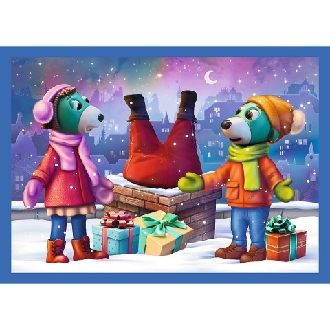 Trefl Puzzle Puzzle - 4w1 - U Treflików pada śnieg Trefl 34657 Trefl Puzzle Puzzle - 4w1 - U Treflików pada śnieg Trefl 34657