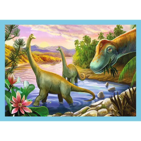 Trefl Puzzle Puzzle - 4w1 - Wyjątkowe dinozaury - Trefl 34609 Trefl Puzzle Puzzle - 4w1 - Wyjątkowe dinozaury - Trefl 34609