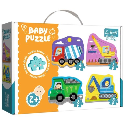 Trefl Puzzle Puzzle - Baby Classic - Pojazdy na budowie - Trefl Baby 36072 Trefl Puzzle Puzzle - Baby Classic - Pojazdy na budowie - Trefl Baby 36072