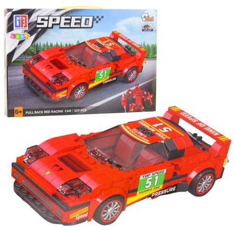 LEAN Toys Klocki Konstrukcyjne Auto Robot 2w1 Czerwony Napęd 329 el. LEAN Toys Klocki Konstrukcyjne Auto Robot 2w1 Czerwony Napęd 329 el.
