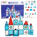 LEAN Toys Klocki Konstrukcyjne Magnetyczne Okienka Kosmiczne 58 el.