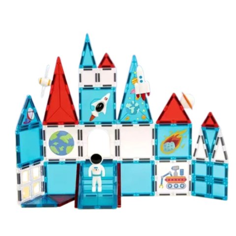 LEAN Toys Klocki Konstrukcyjne Magnetyczne Okienka Kosmiczne 58 el. LEAN Toys Klocki Konstrukcyjne Magnetyczne Okienka Kosmiczne 58 el.