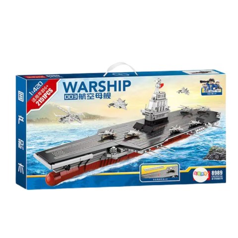 LEAN Toys Klocki Konstrukcyjne WARSHIP 003 Duży Lotniskowiec 1:420 2151 el. LEAN Toys Klocki Konstrukcyjne WARSHIP 003 Duży Lotniskowiec 1:420 2151 el.