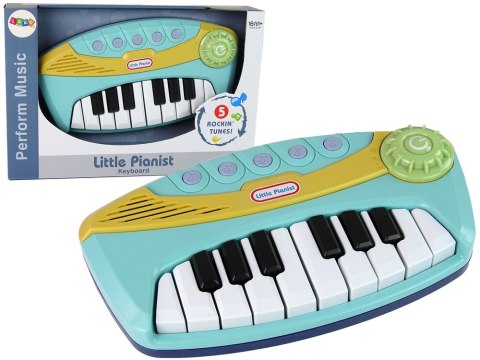 LEAN Toys Pianino Interaktywne Niebieskie Little Pianist