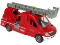 LEAN Toys Samochód Ciężarówka Straż Pożarna Czerwona Woda Dźwięki Światła