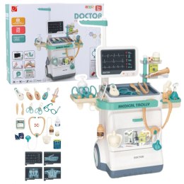 LEAN Toys Zestaw Doktora Akcesoria Medyczne RTG EKG Światła Dźwięki 26 el.