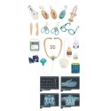LEAN Toys Zestaw Doktora Akcesoria Medyczne RTG EKG Światła Dźwięki 26 el.