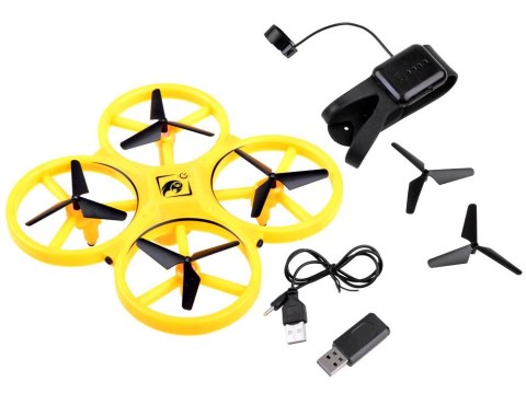 Dron Sterowany ręką gestem + pilot Quadrocopter RC0573 Dron Sterowany ręką gestem + pilot Quadrocopter RC0573