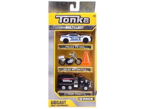 Hasbro TONKA Zestaw pojazdów POLICJA Różne metalowe autka + pachołki ZA3633 Hasbro TONKA Zestaw pojazdów POLICJA Różne metalowe autka + pachołki ZA3633