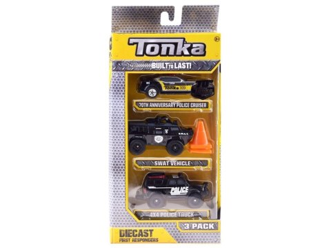 Hasbro TONKA Zestaw pojazdów POLICJA Różne metalowe autka + pachołki ZA3633 Hasbro TONKA Zestaw pojazdów POLICJA Różne metalowe autka + pachołki ZA3633