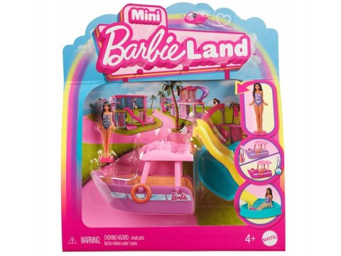 Mattel Mini Barbie Land Lalka wakacyjna + jacht ze zjeżdżalnią ZA6038 B Mattel Mini Barbie Land Lalka wakacyjna + jacht ze zjeżdżalnią ZA6038 B