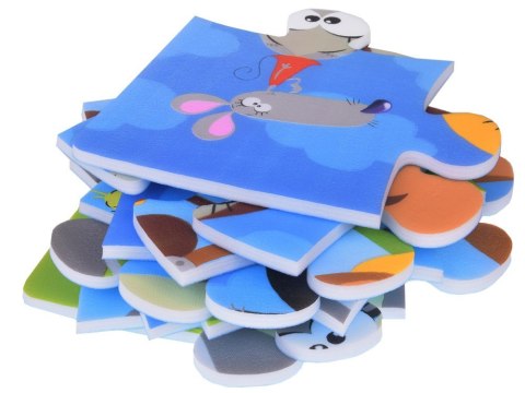 Puzzle piankowe ZWIERZĘTA Kolorowa mata dla niemowląt 90x90cm ZA3151 Puzzle piankowe ZWIERZĘTA Kolorowa mata dla niemowląt 90x90cm ZA3151