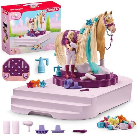 Schleich obrotowa stacja do pielęgnacji koni Sofia koń figurka akc ZA6003 Schleich obrotowa stacja do pielęgnacji koni Sofia koń figurka akc ZA6003