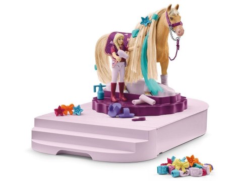 Schleich obrotowa stacja do pielęgnacji koni Sofia koń figurka akc ZA6003 Schleich obrotowa stacja do pielęgnacji koni Sofia koń figurka akc ZA6003