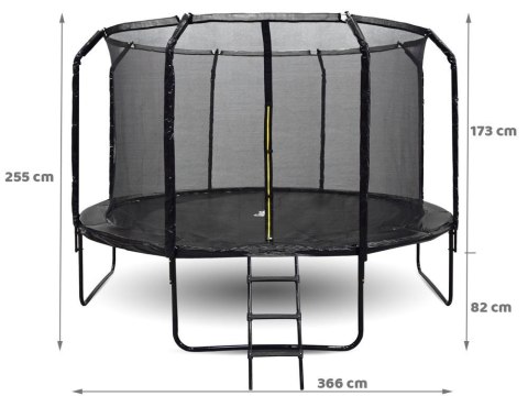 Trampolina ogrodowa SkyFlyer + drabinka 12FT 366cm Trampolina ogrodowa SkyFlyer + drabinka 12FT 366cm