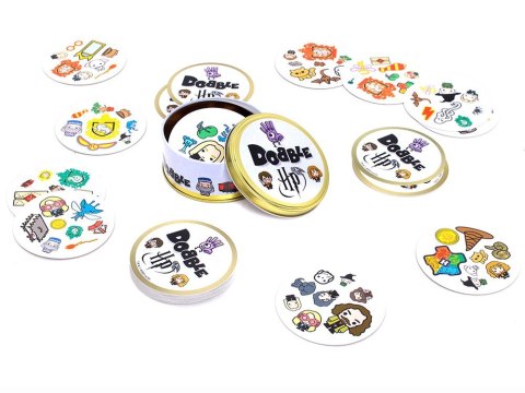 Gra Karciana gra Dobble Harry Potter - okrągłe karty do gry GR0772 Gra Karciana gra Dobble Harry Potter - okrągłe karty do gry GR0772