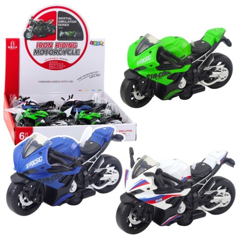 LEAN Toys Motocykl Wyścigowy Sportowy Z Napędem Światła Dźwięki Mix LEAN Toys Motocykl Wyścigowy Sportowy Z Napędem Światła Dźwięki Mix