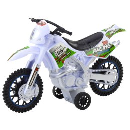 LEAN Toys Motor Crossowy Off-Road Napęd Światła Dźwięki Biały