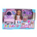 LEAN Toys Zestaw Laleczka Ankiki Łóżeczko Toaletka Z Lustrem Akcesoria