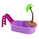 LEAN Toys Zestaw Lalka Anlily Na Plaży Basen Palma Akcesoria 8 el.