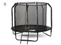 Trampolina ogrodowa SkyFlyer + drabinka 8FT 244cm