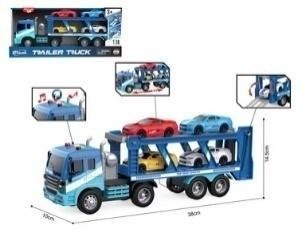 Auto laweta + samochody 4szt światło dźwięk 1:16 Auto laweta + samochody 4szt światło dźwięk 1:16