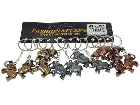 Brelok słoń metalowy (12szt) Brelok słoń metalowy (12szt)