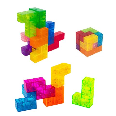 LEAN Toys Klocki Magnetyczne Układanka Magic Cube 156 Kart Z Wyzwaniami 9 el. LEAN Toys Klocki Magnetyczne Układanka Magic Cube 156 Kart Z Wyzwaniami 9 el.