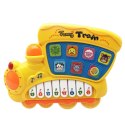 LEAN Toys Pianinko Elektryczne Edukacyjne Dla Malucha Lokomotywa Żółte