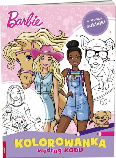 Kolorowanka według kodu. Barbie Kolorowanka według kodu. Barbie