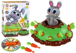 LEAN Toys Gra Zręcznościowa Wyrwij Marchewki Skaczący Królik Tarcza